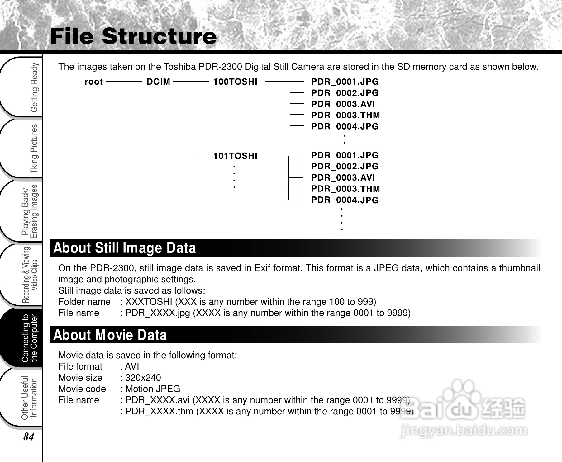 东芝PDR-2300数码相机使用说明书:[9]