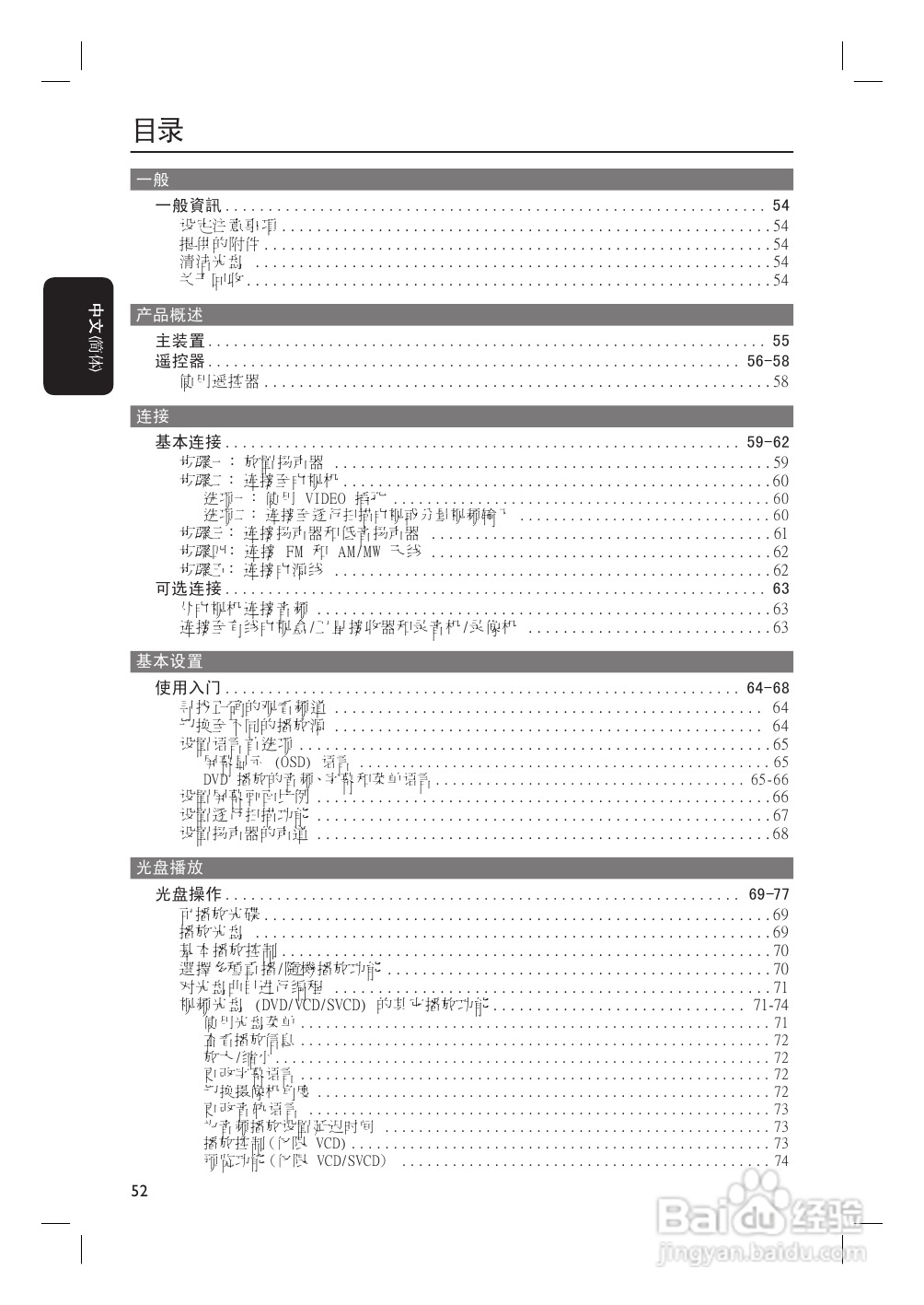 飞利浦HTS3152/93家庭影院使用说明书:[1]
