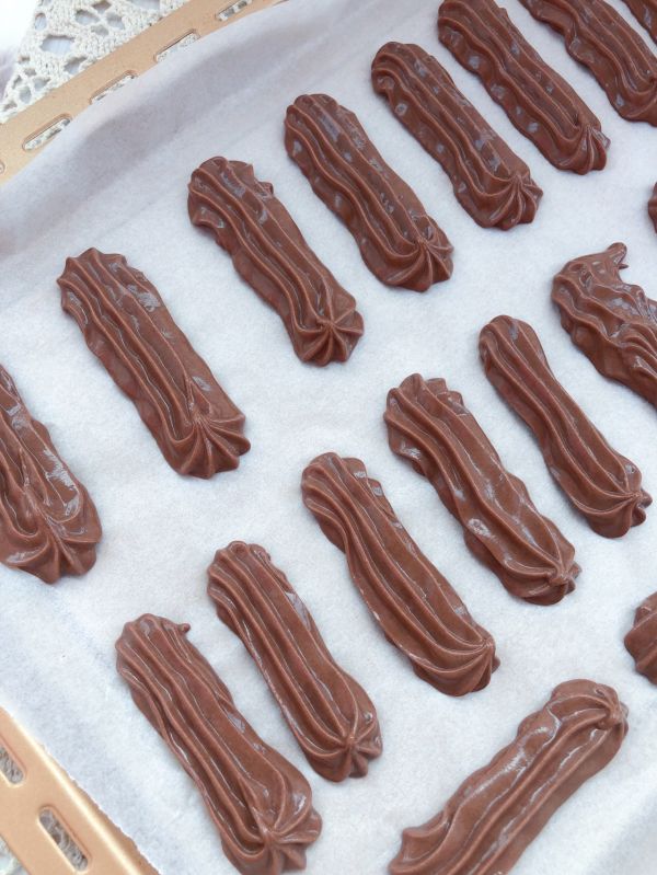 巧克力手指麻薯饼