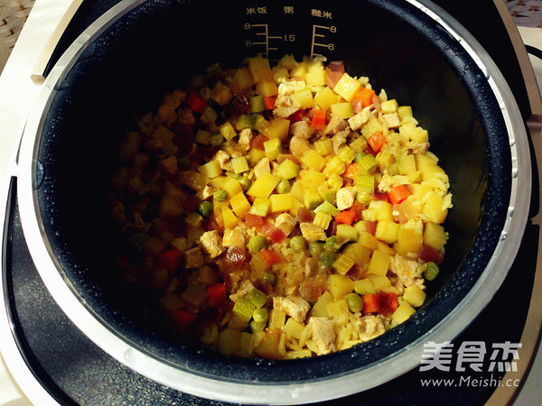 咖喱鸡丁饭的做法