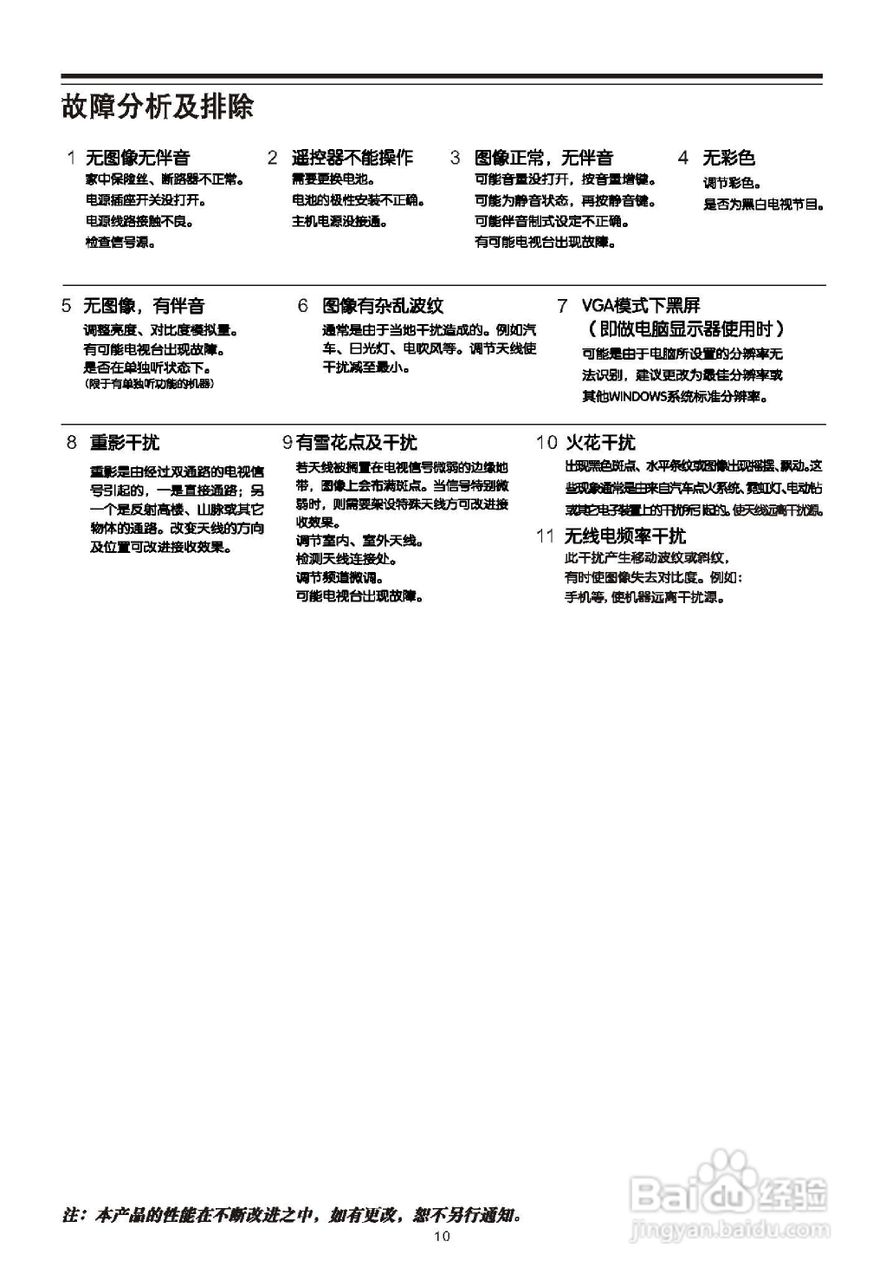TCL王牌L24P10液晶彩电使用说明书