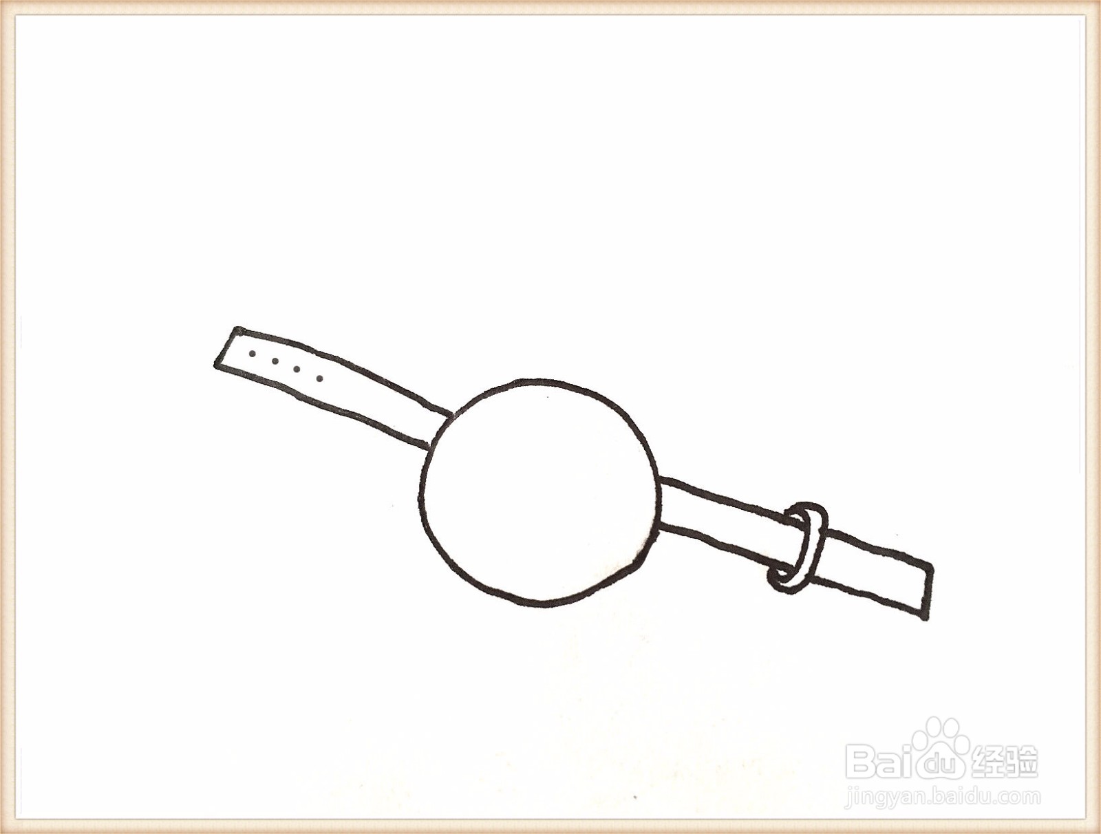 一笔一笔教你画手表简笔画