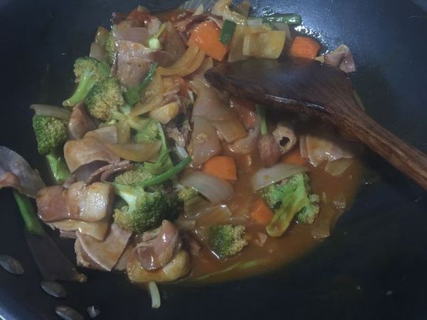 红烩番茄培根咖喱