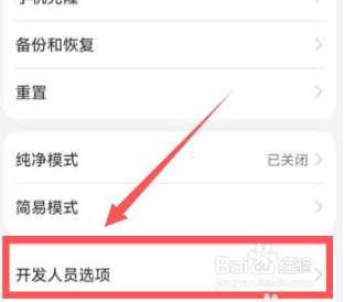 鸿蒙开发者选项在哪？