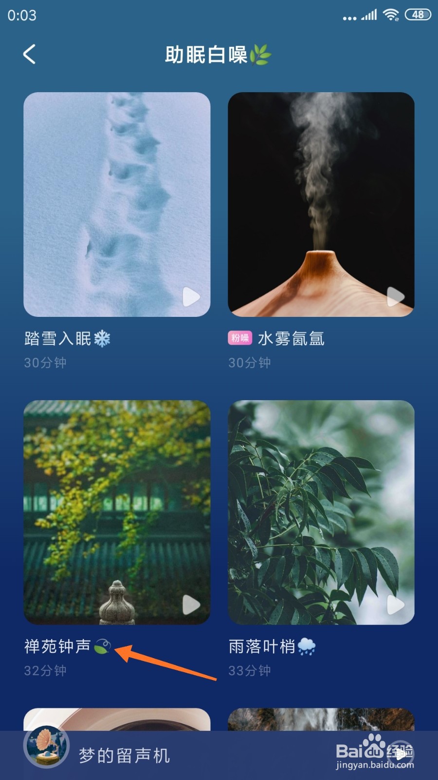 幻休中怎么查看禅苑钟声