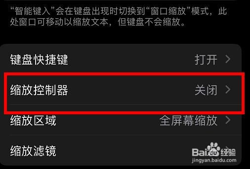 iPhone13如何设置缩放的控制器
