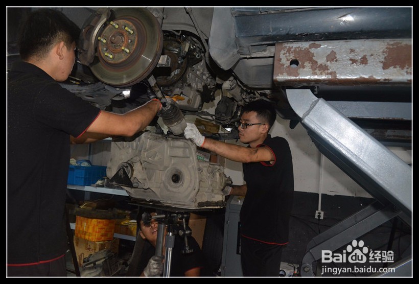 别克君越行驶过程中加速无力,挂D档有冲击