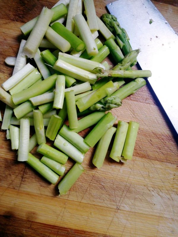 奶香芦笋雪蟹柳烩饭