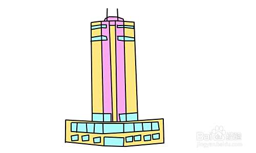 简笔画深圳赛格大楼怎么画?