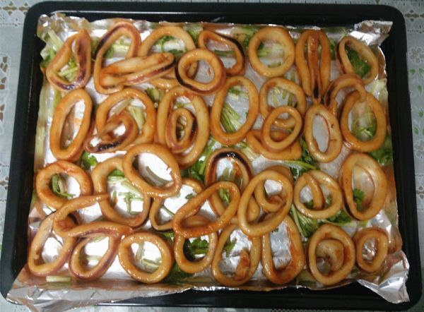 奥尔良烤鱿鱼圈