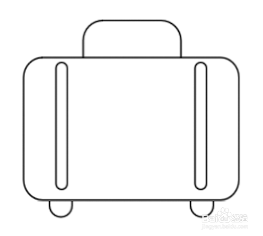 怎么用PS画手提箱?