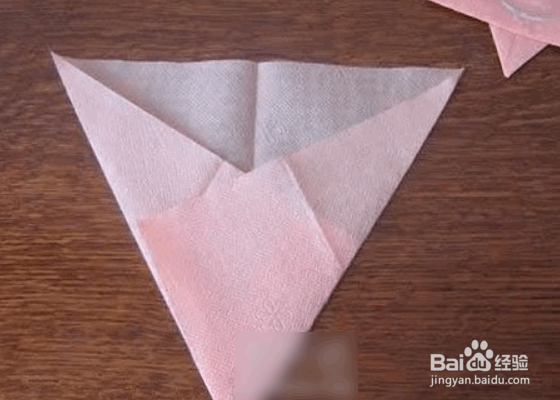 餐巾纸杯垫的简单折法