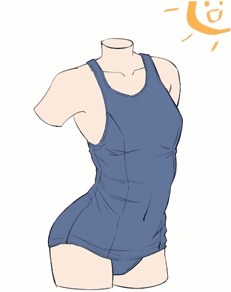 绘伴板绘教程-泳装画法参考