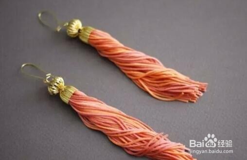 流苏耳环的制作