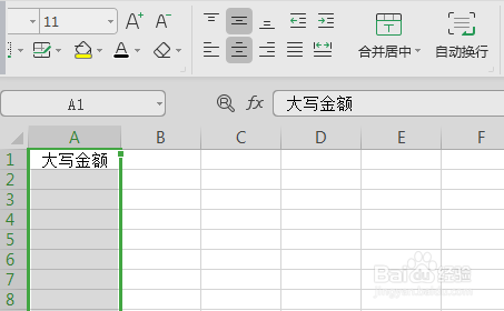 WPS和Excel如何快速输入大写金额