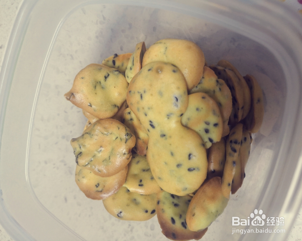 一个人做海苔黑芝麻饼干
