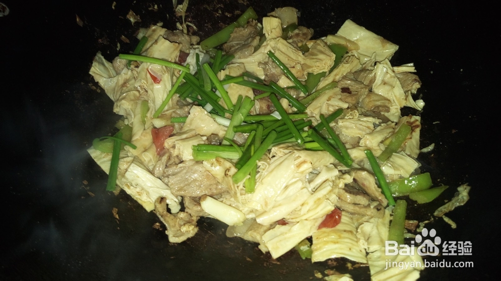 腐竹炒肉片怎么做