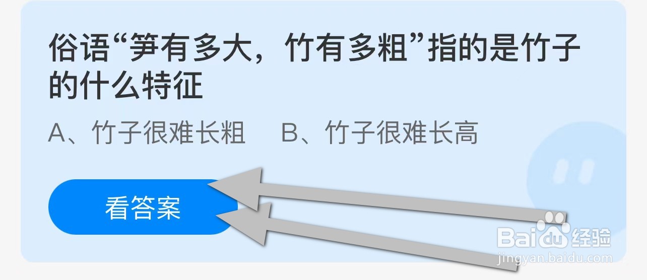 俗语“笋有多大,竹有多粗”指竹子的什么特征