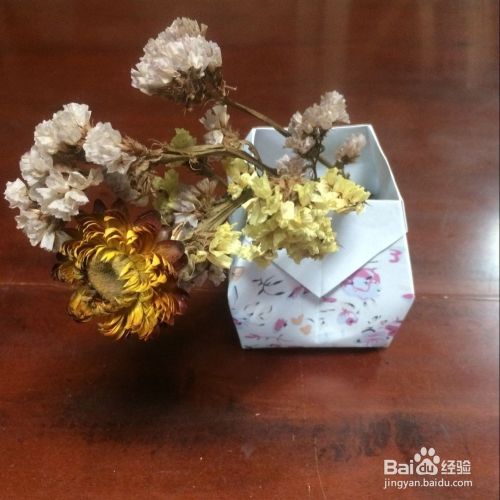 立体花瓶怎么折 百度经验 立体花瓶怎么折 百度经验