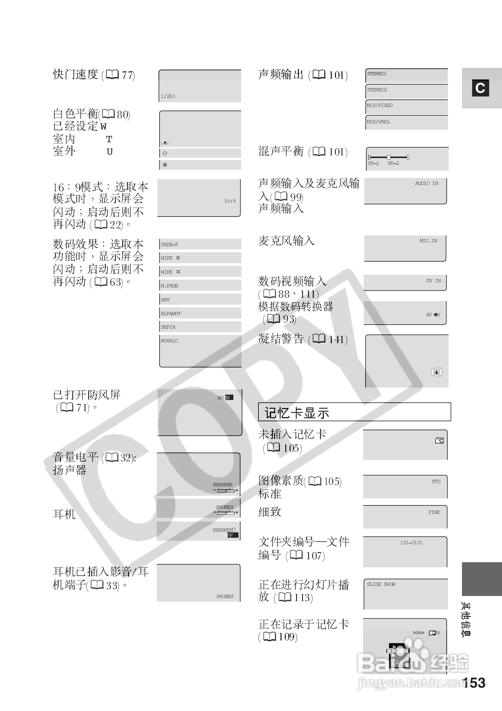 佳能MV530i数码摄像机使用说明书:[16]