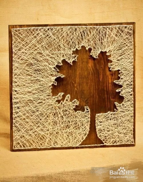 毛线手工，创意装饰画