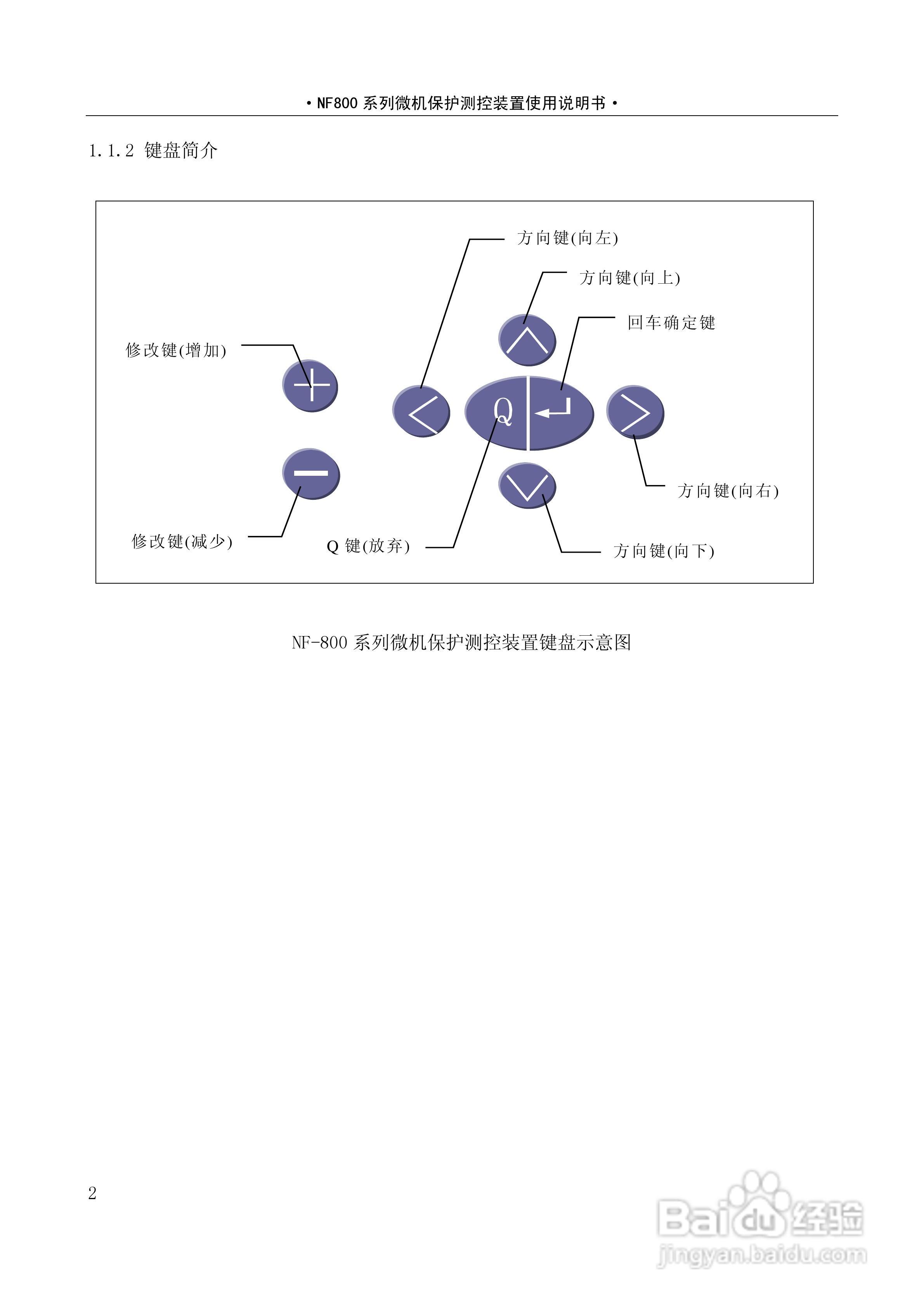 NF-800系列微机保护测控装置及系统使用说明书:[1]