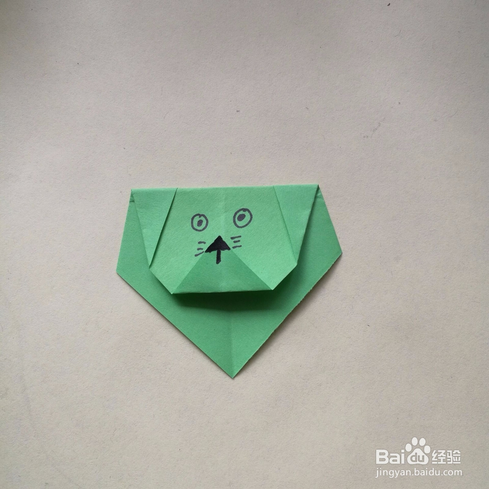 简单折纸如何折只小狗