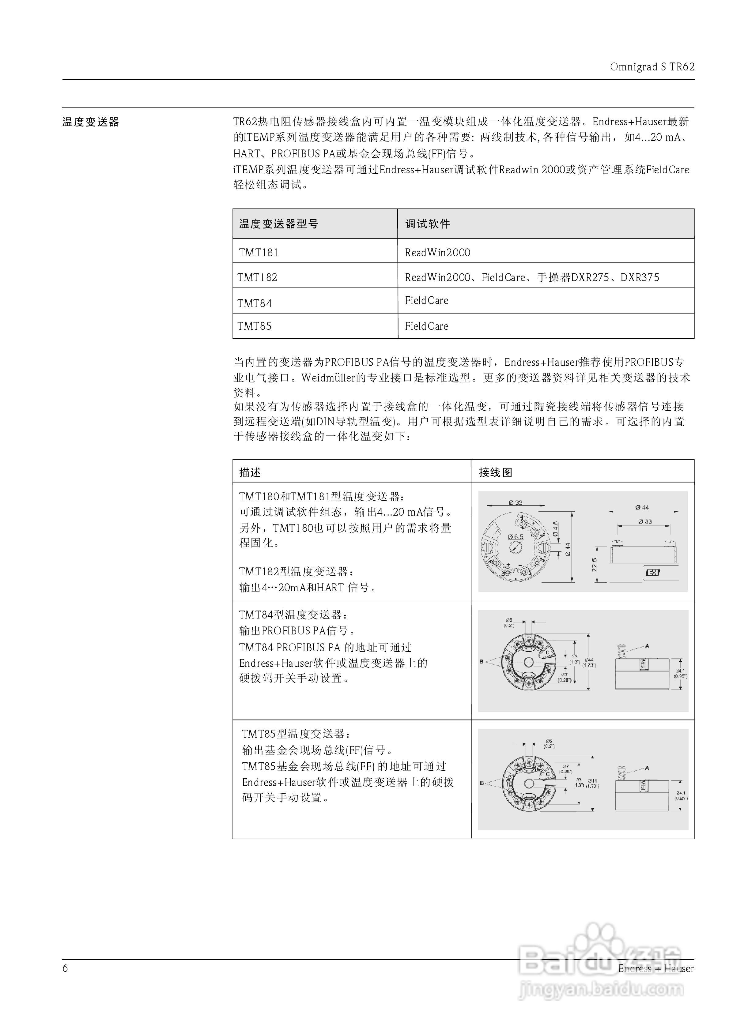 Omnigrad S TR62 防爆型铠装热电阻说明书:[1]
