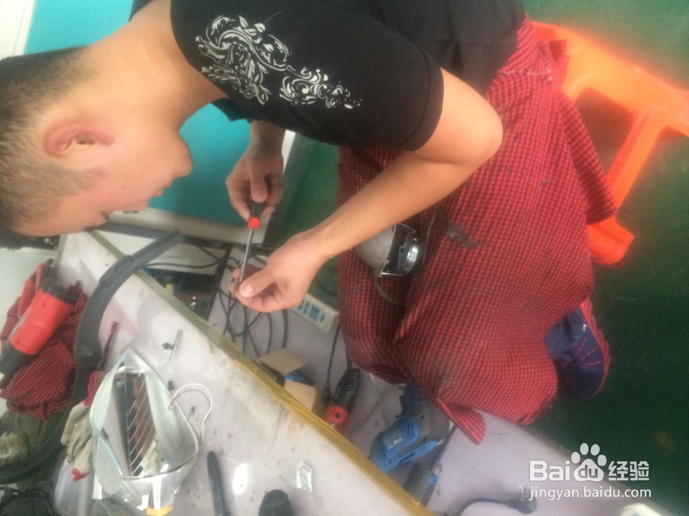 起亚k2改灯全程