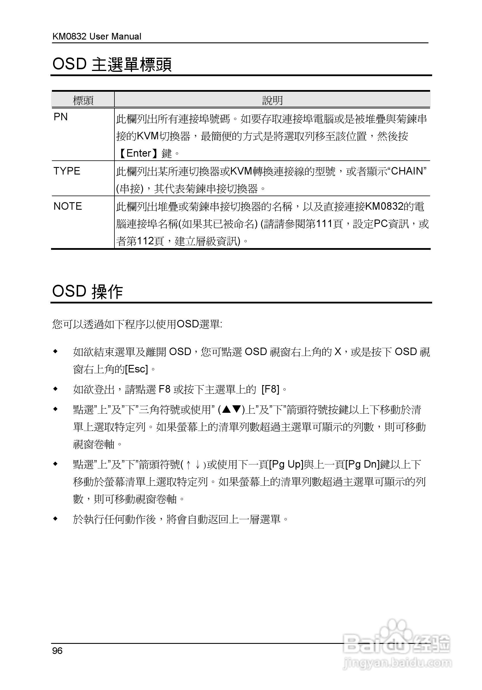 Matrix KVM 切换器KM0832 使用者说明书:[11]