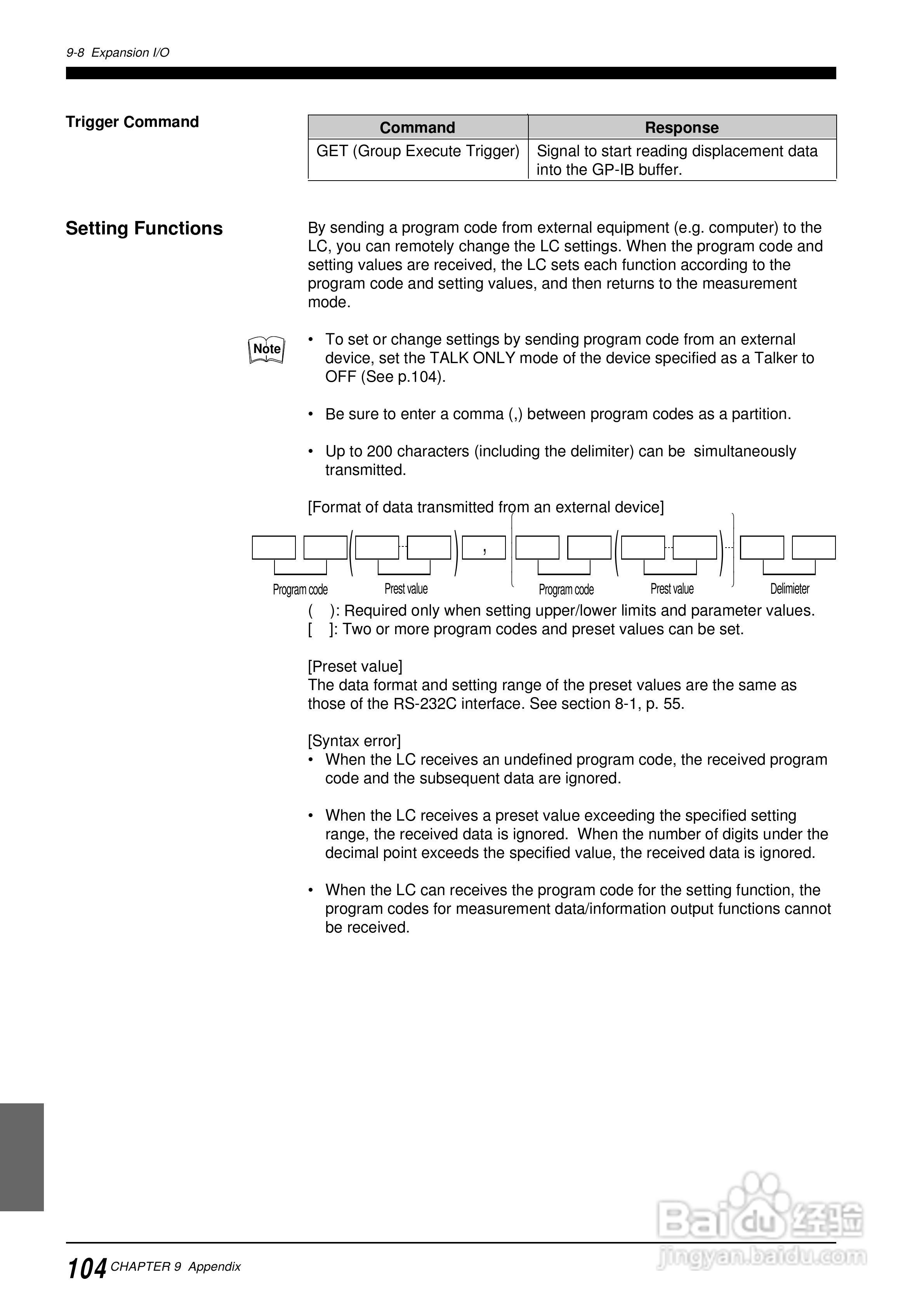 基恩士LC 系列類比感測器控制器说明书:[12]