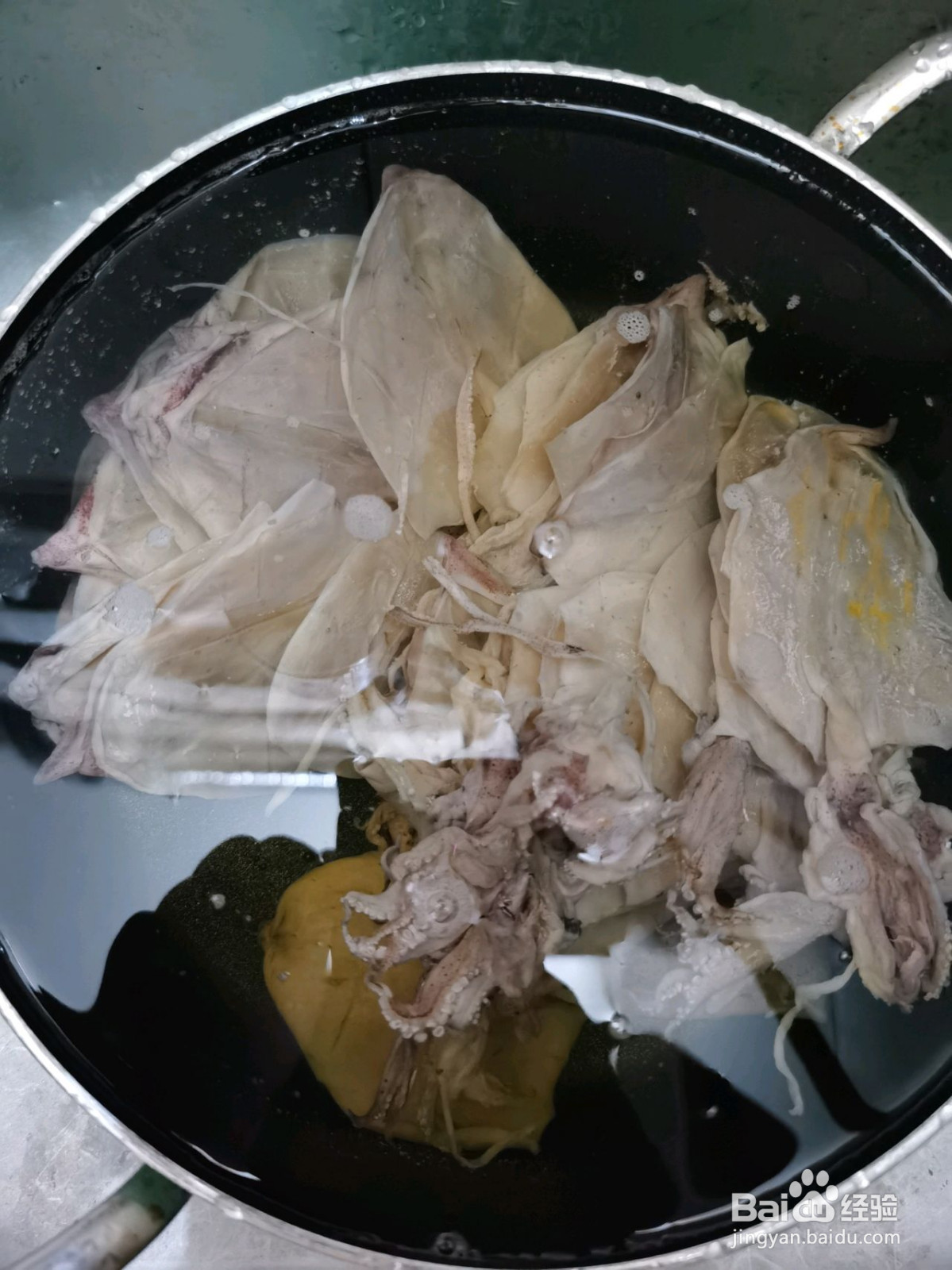 沙姜爆炒鱿鱼的做法