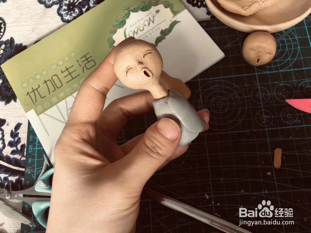 手工雕塑油泥DIY教程分享,简单制作可爱雕塑!