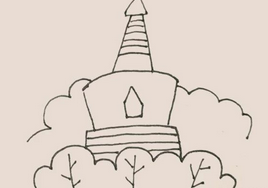 白塔怎么画好看