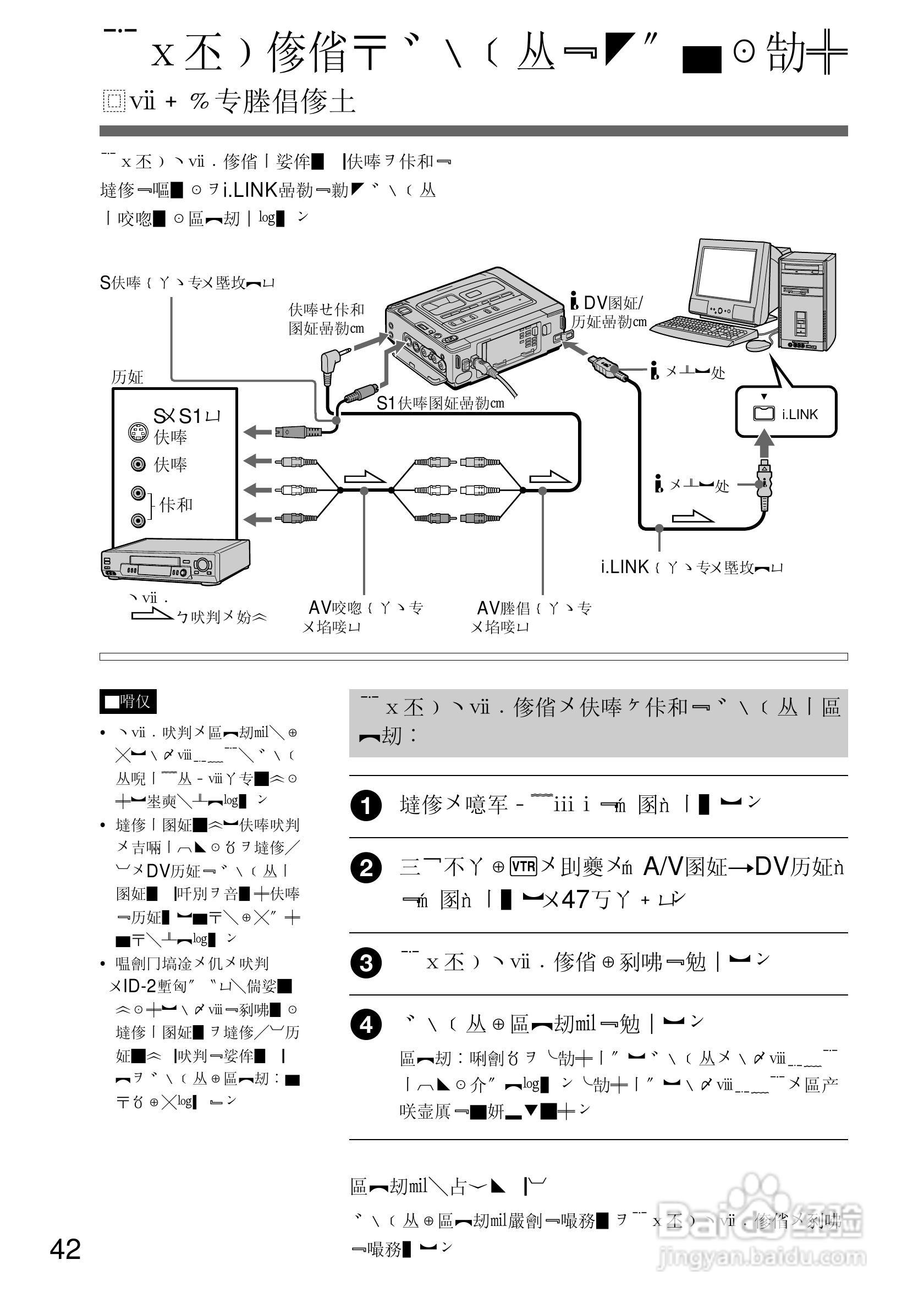 SONY GV-D200摄像机电源适配器说明书:[5]
