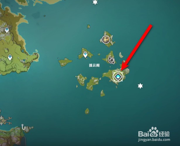 原神孤云阁采样点位置怎么找