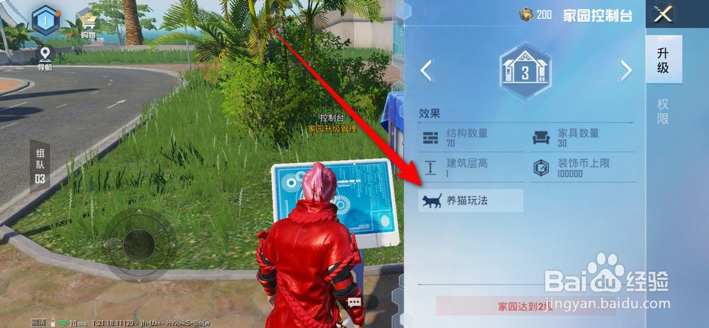 和平精英家园怎么养猫