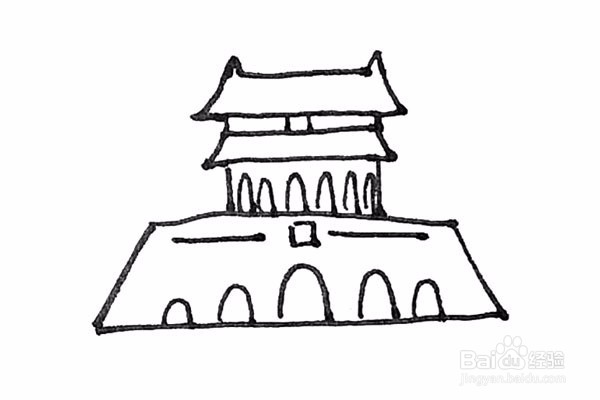 天安门怎么画
