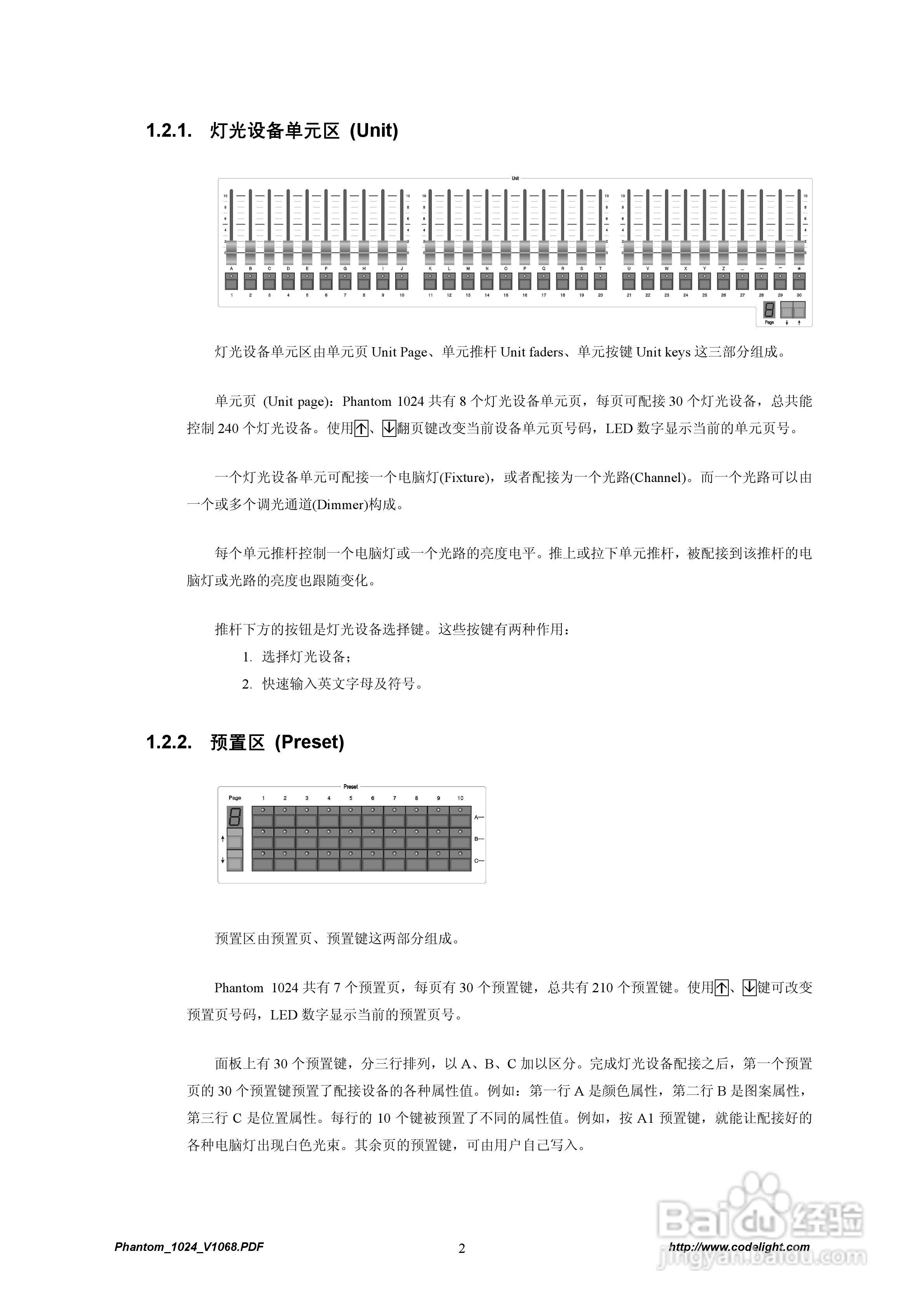 GODE Phantom1024灯光控制台使用说明书:[1]