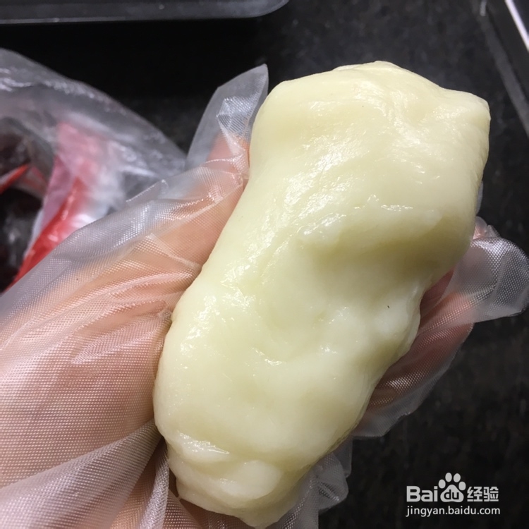 给对象做的蜜豆麻薯包