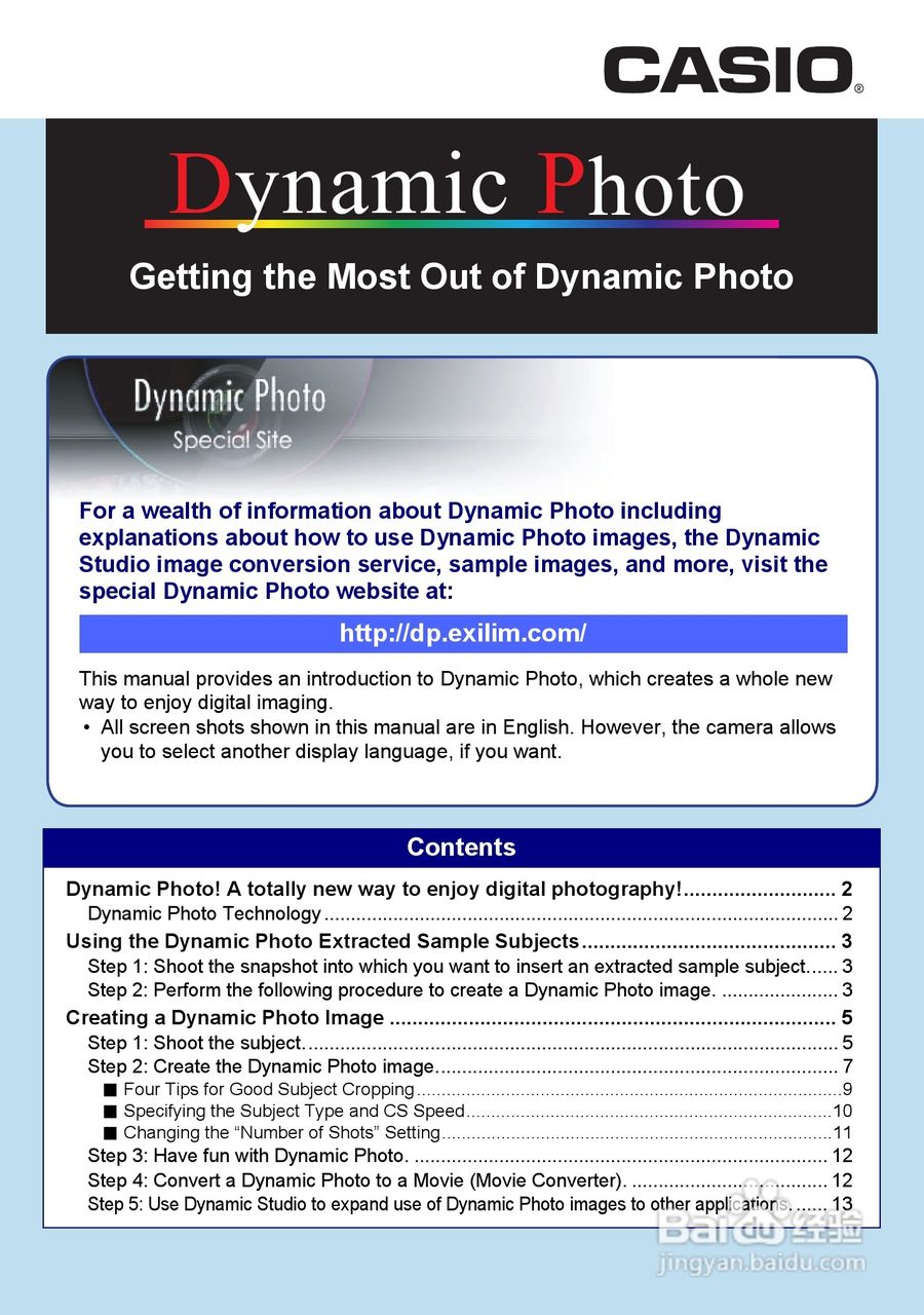 卡西欧EX-Z335数码相机使用说明书:[19]