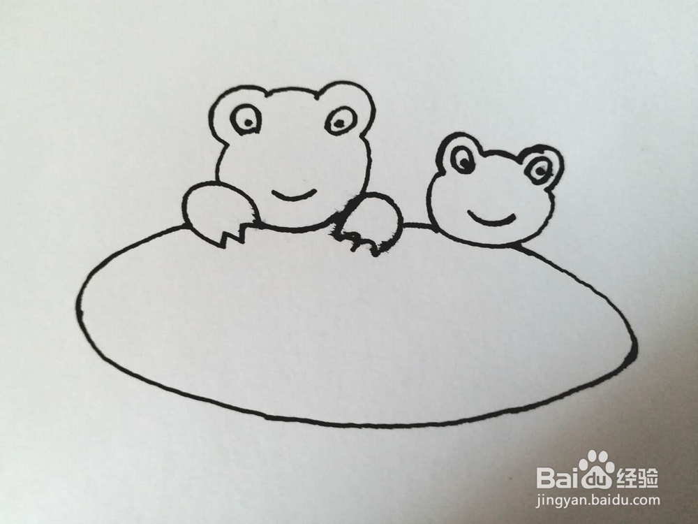 青蛙的简笔画法7