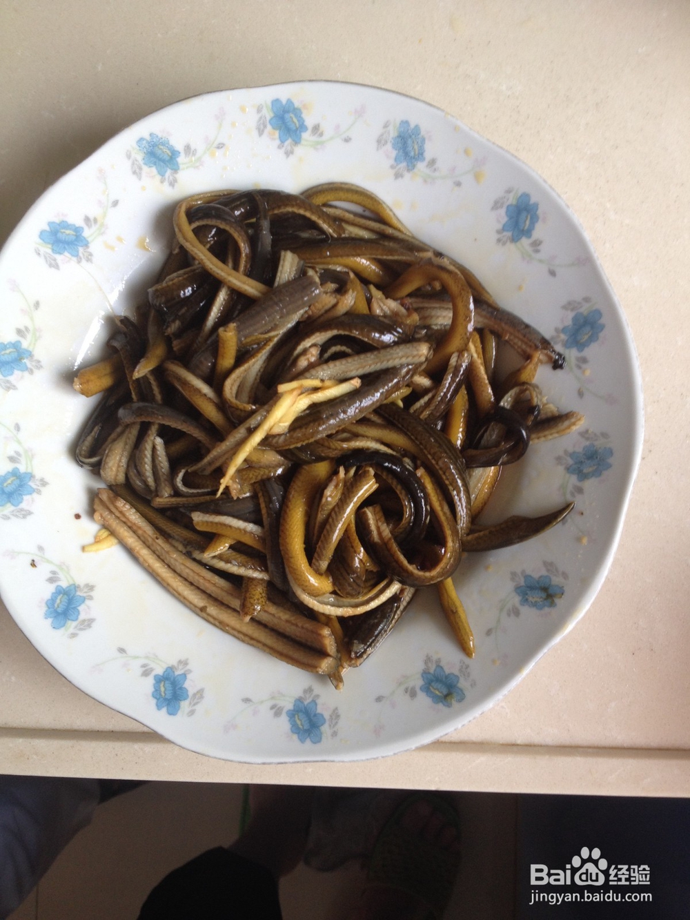 响油鳝丝的自创炒法