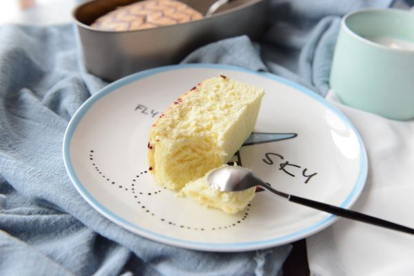 拉花轻乳酪蛋糕