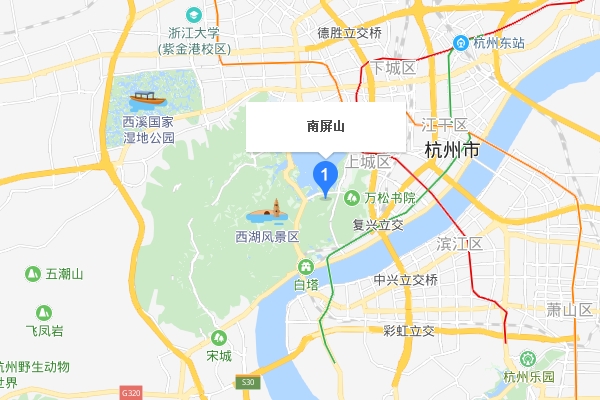 “南屏晚钟”的“南屏”是哪儿