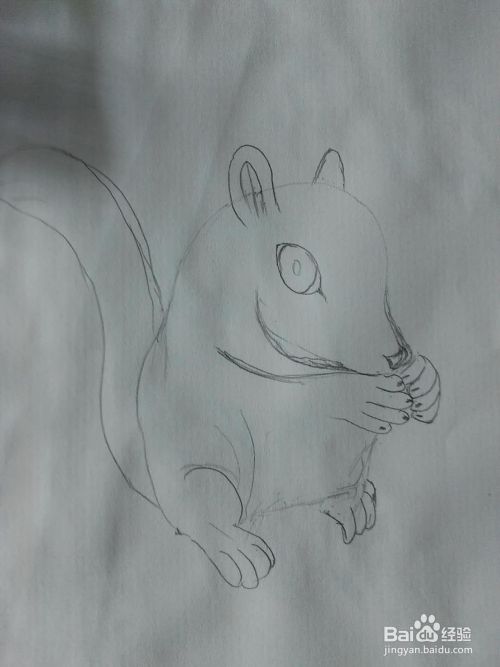 水墨画松鼠的画法 百度经验