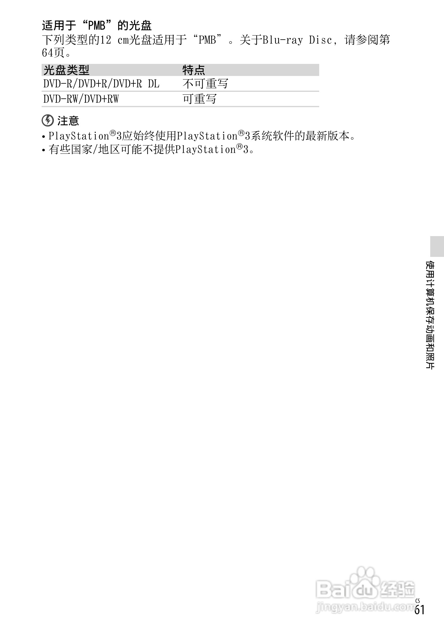 索尼NEX-VG20E数码摄相机使用说明书:[7]