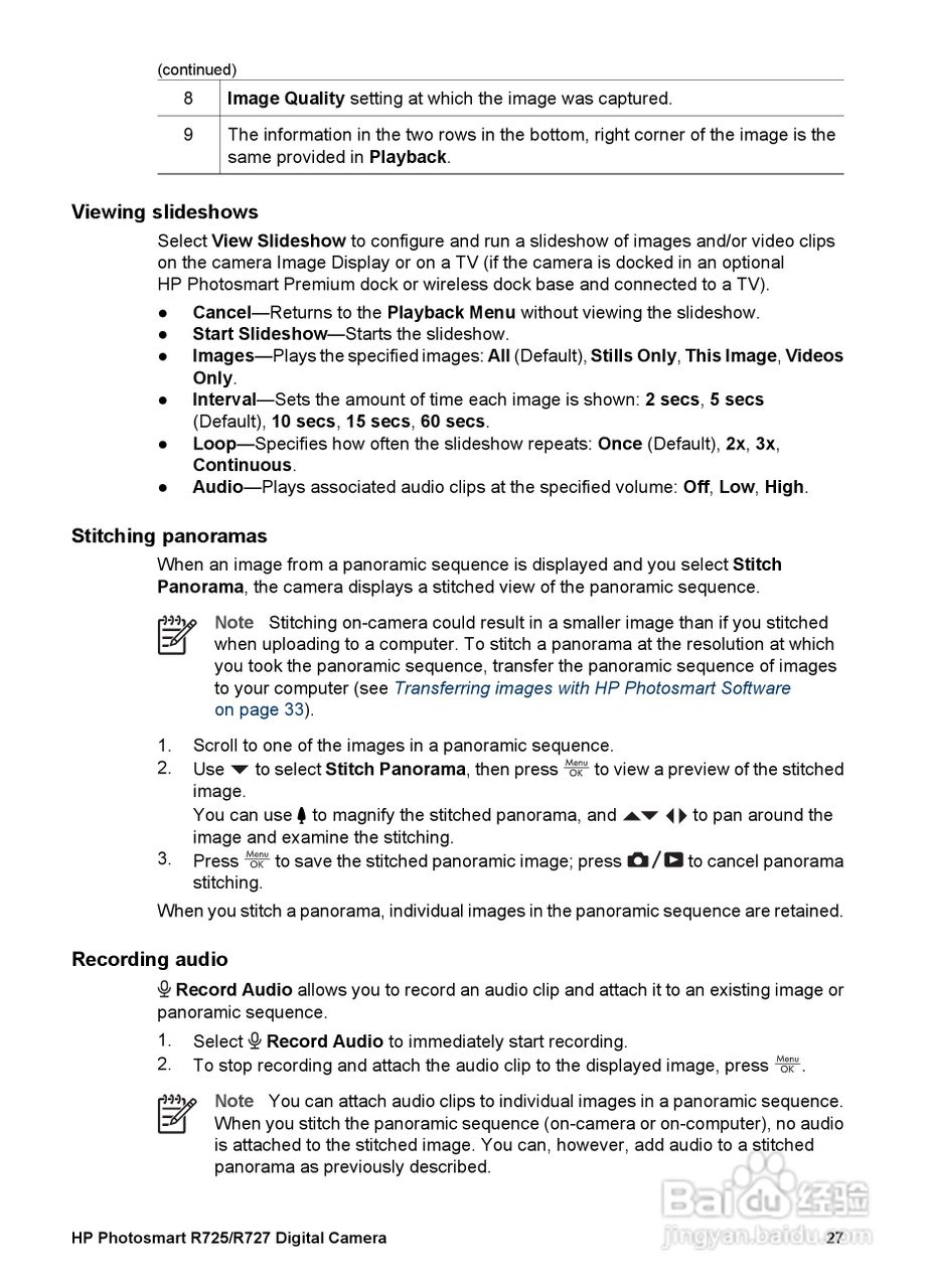 惠普Photosmart R725数码相机使用说明书:[3]