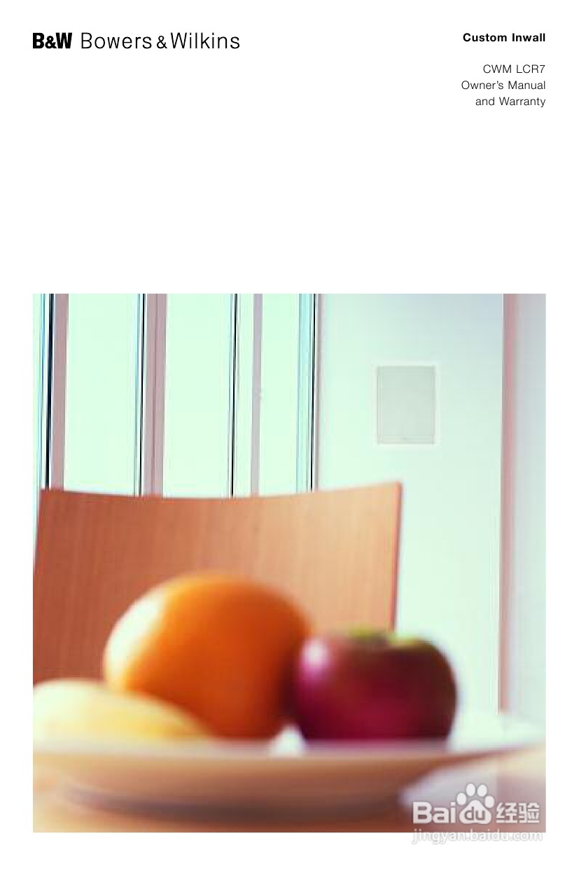 B&W 扬声器 CWM LCR7 说明书:[1]