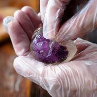 制作芒果紫薯水晶月饼